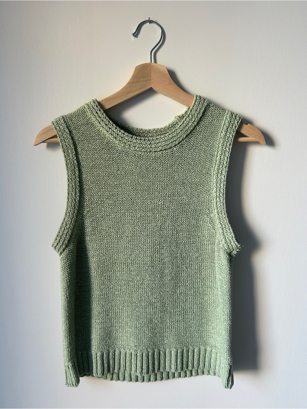 Max & Co. Knit Sleeveless Tank in Sage Green